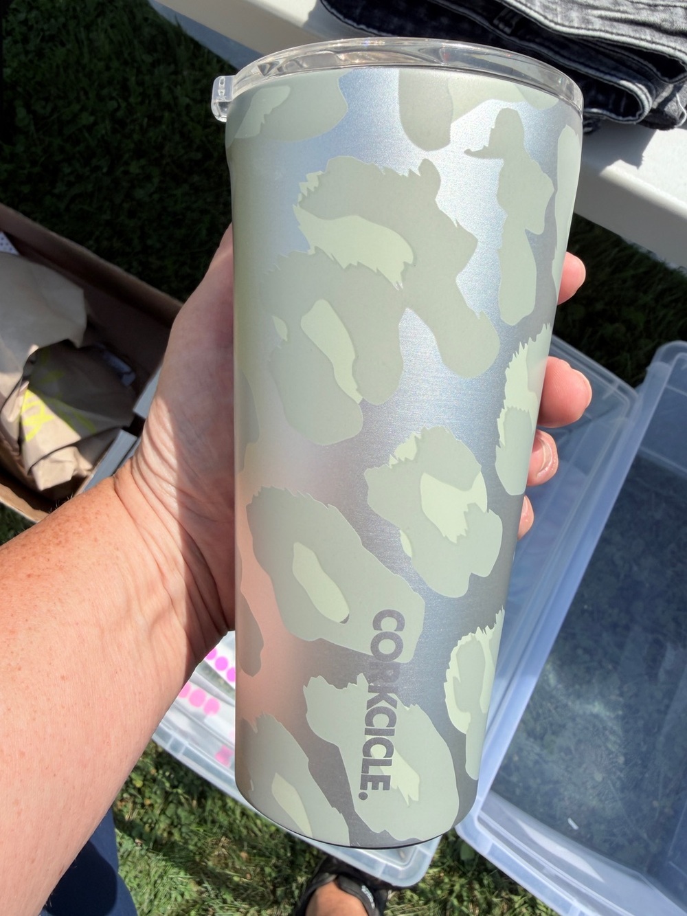 Corkcicle 16oz Snow Leopard Tumbler